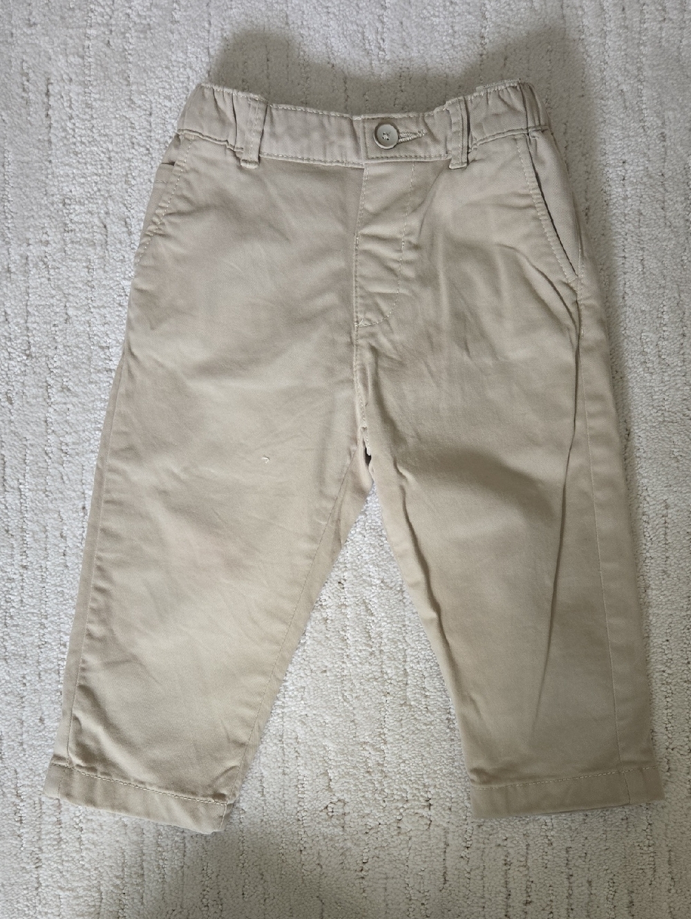 ZARA • Boys Tan Chino Pants, Size 12-18M